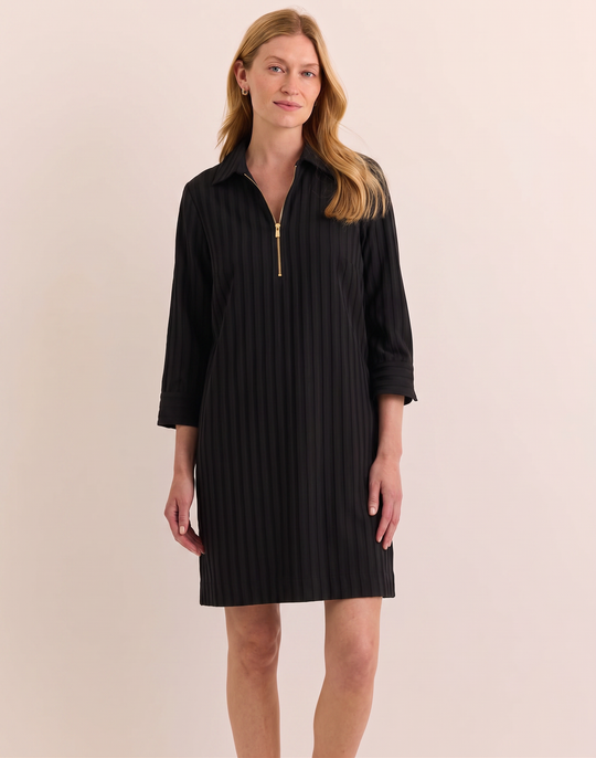Alessa 3/4 Sleeve Classic Stripe Dress