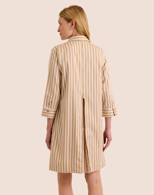 Alessa 3/4 Sleeve Classic Stripe Dress