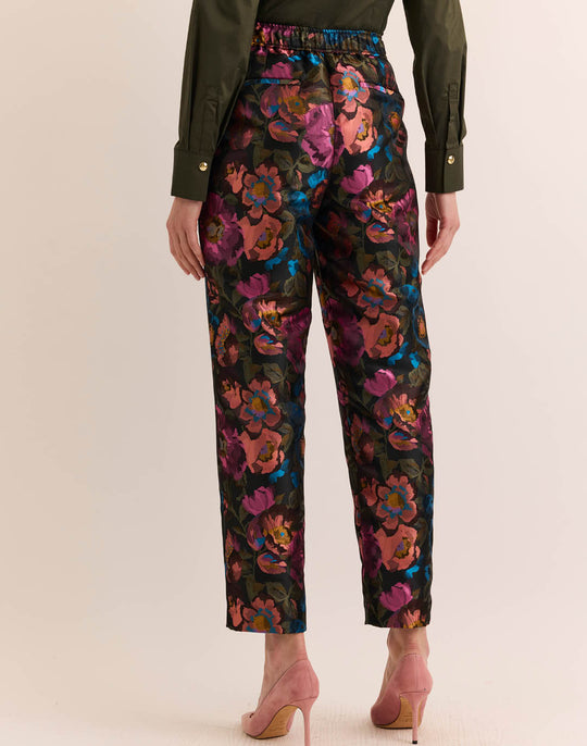 Jolene Floral Bouquet Jacquard Pant
