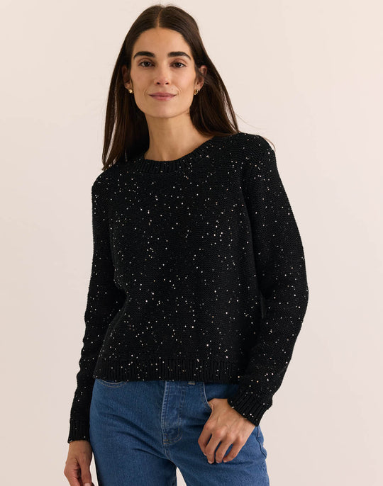 Queenie Long Sleeve Sequins Sweater