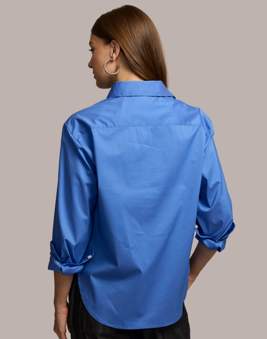Halsey Long Sleeve Twisted Pleat Shirt