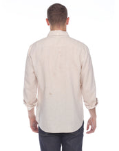 Load image into Gallery viewer, Hampton Men&#39;s Long Sleeve Luxe Linen Shirt In Flax