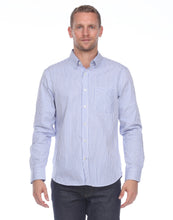Load image into Gallery viewer, Hampton Men&#39;s Long Sleeve Cotton Stripe/Check Patterned Shirt