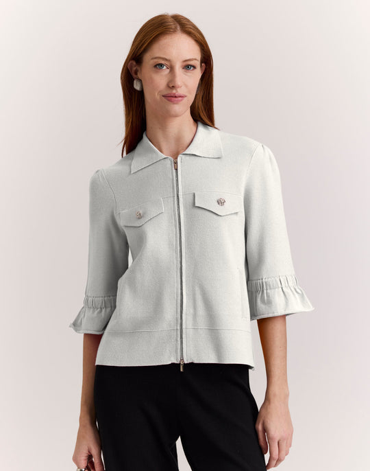 Gianna Elbow Sleeve Knit Jacket