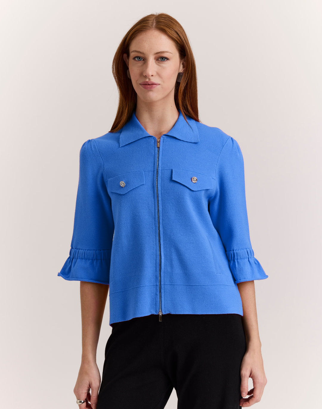 Gianna Elbow Sleeve Knit Jacket