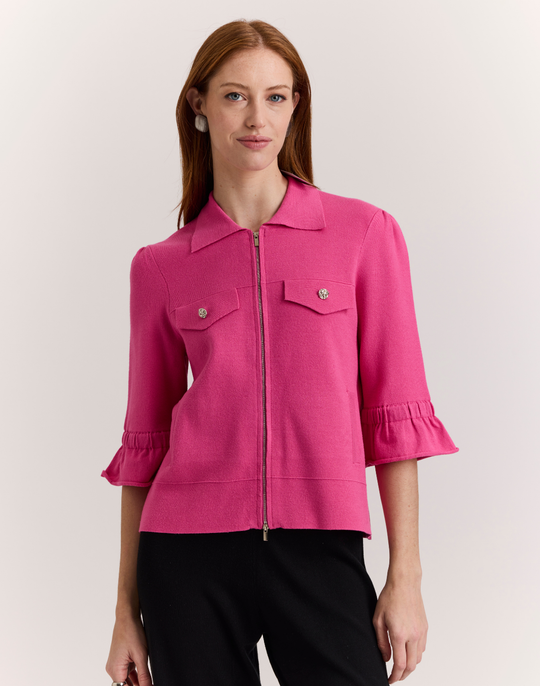 Gianna Elbow Sleeve Knit Jacket