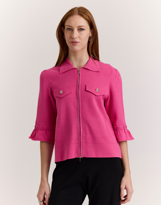 Gianna Elbow Sleeve Knit Jacket