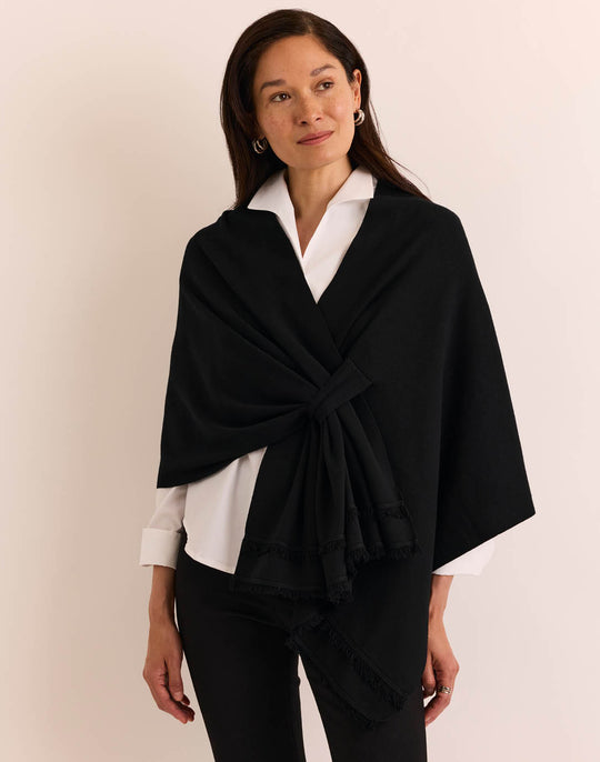 Mabel Tab Fringe Wrap