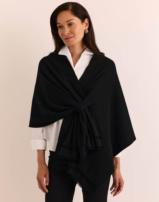 Mabel Tab Fringe Wrap