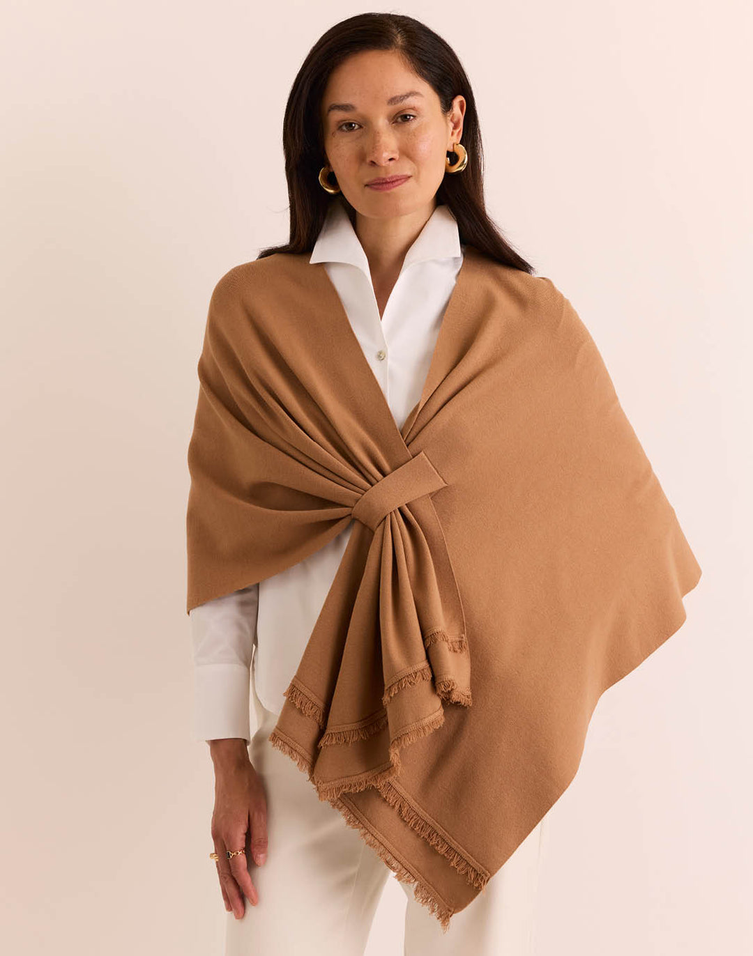 Mabel Tab Fringe Wrap