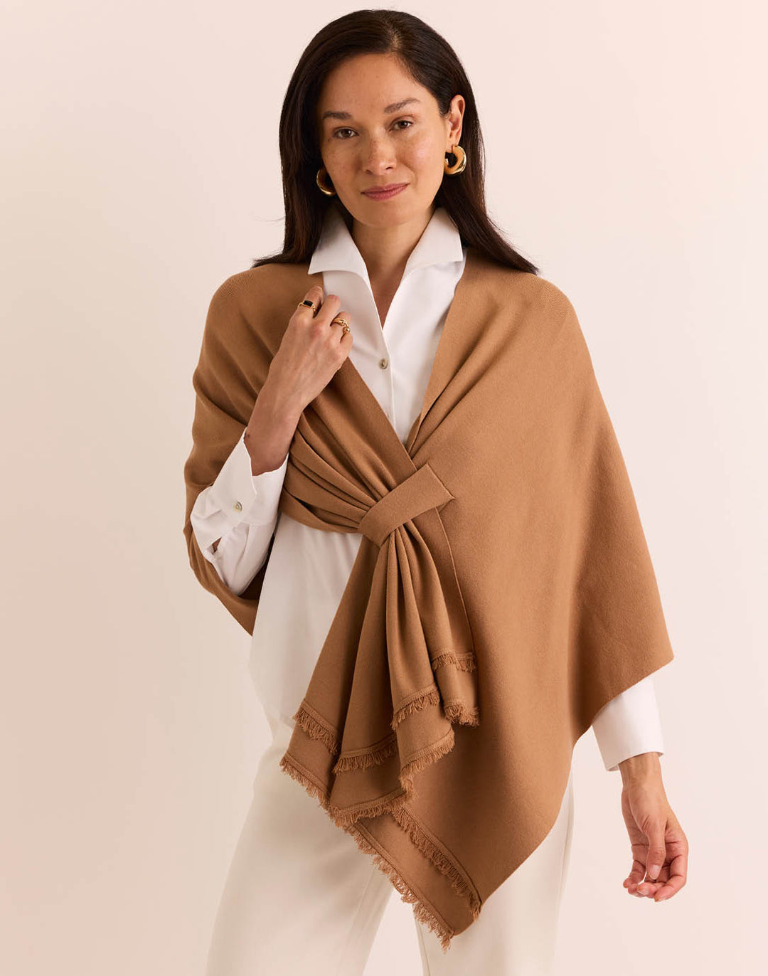 Mabel Tab Fringe Wrap