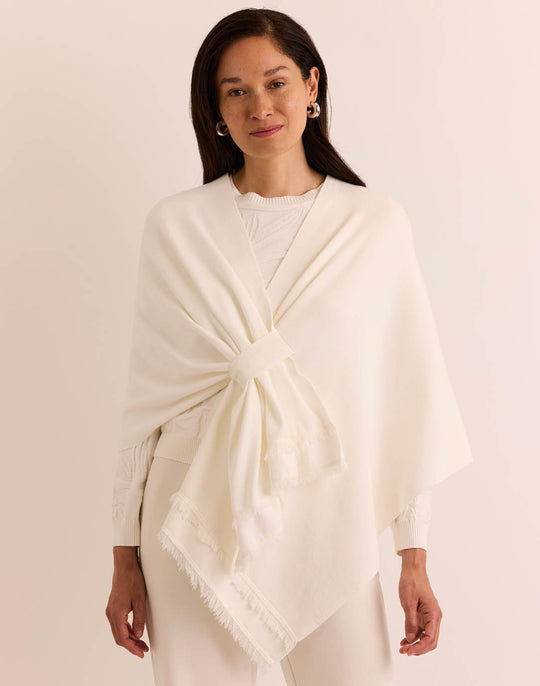 Mabel Tab Fringe Wrap