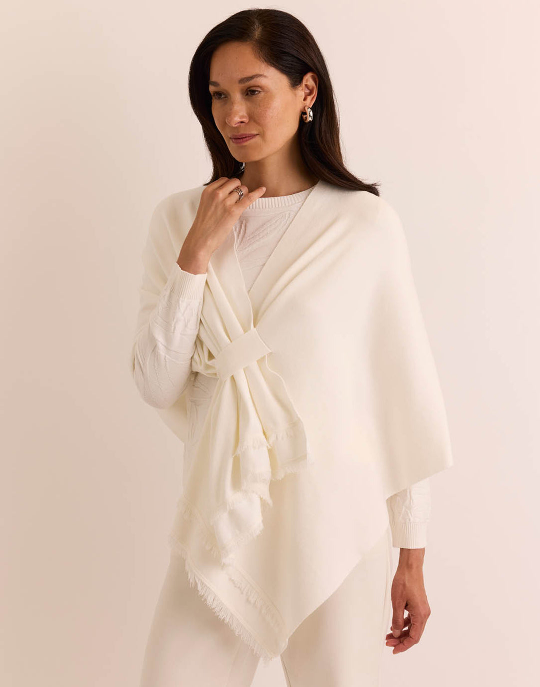 Mabel Tab Fringe Wrap