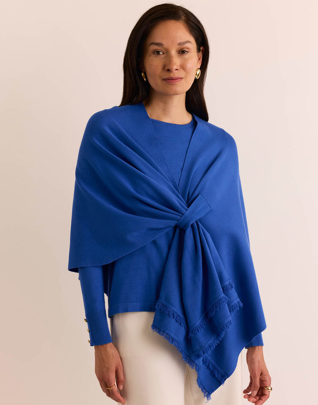 Mabel Tab Fringe Wrap