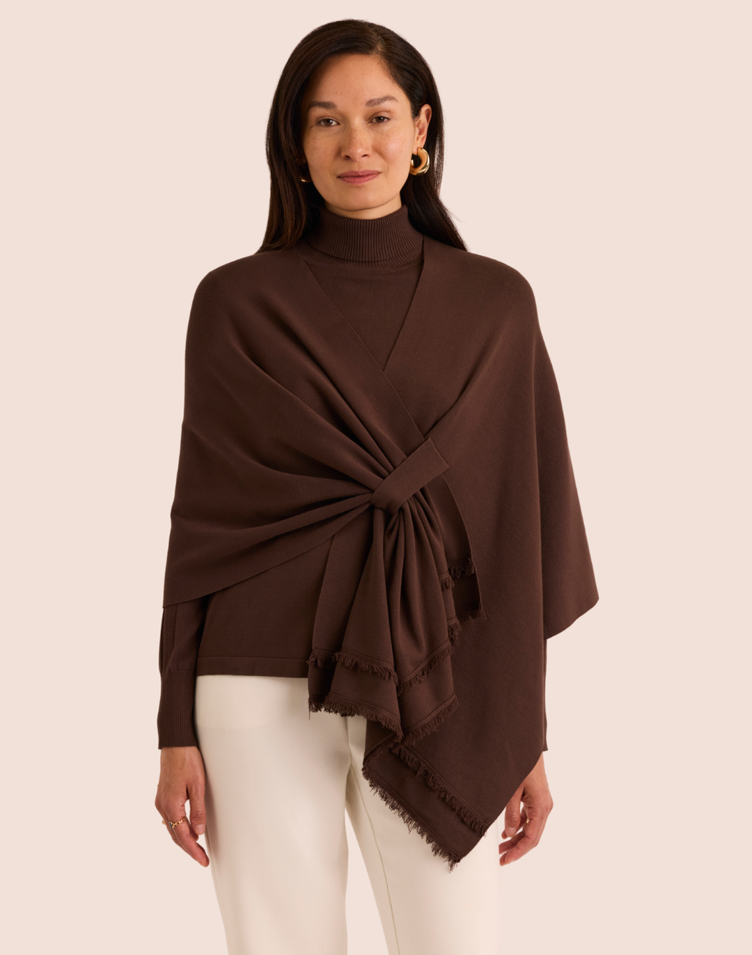 Mabel Tab Fringe Wrap