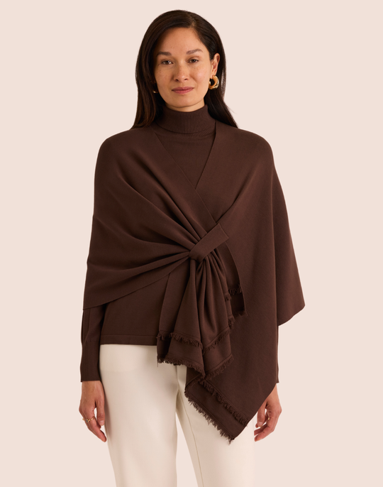 Mabel Tab Fringe Wrap