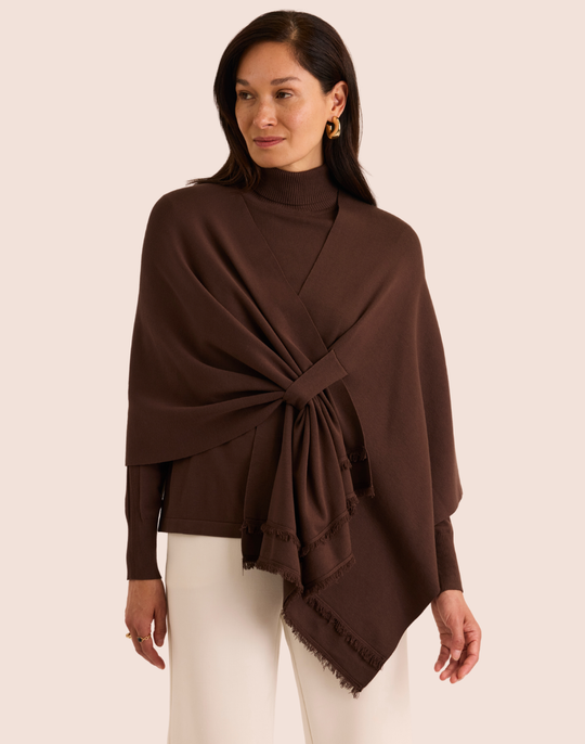 Mabel Tab Fringe Wrap