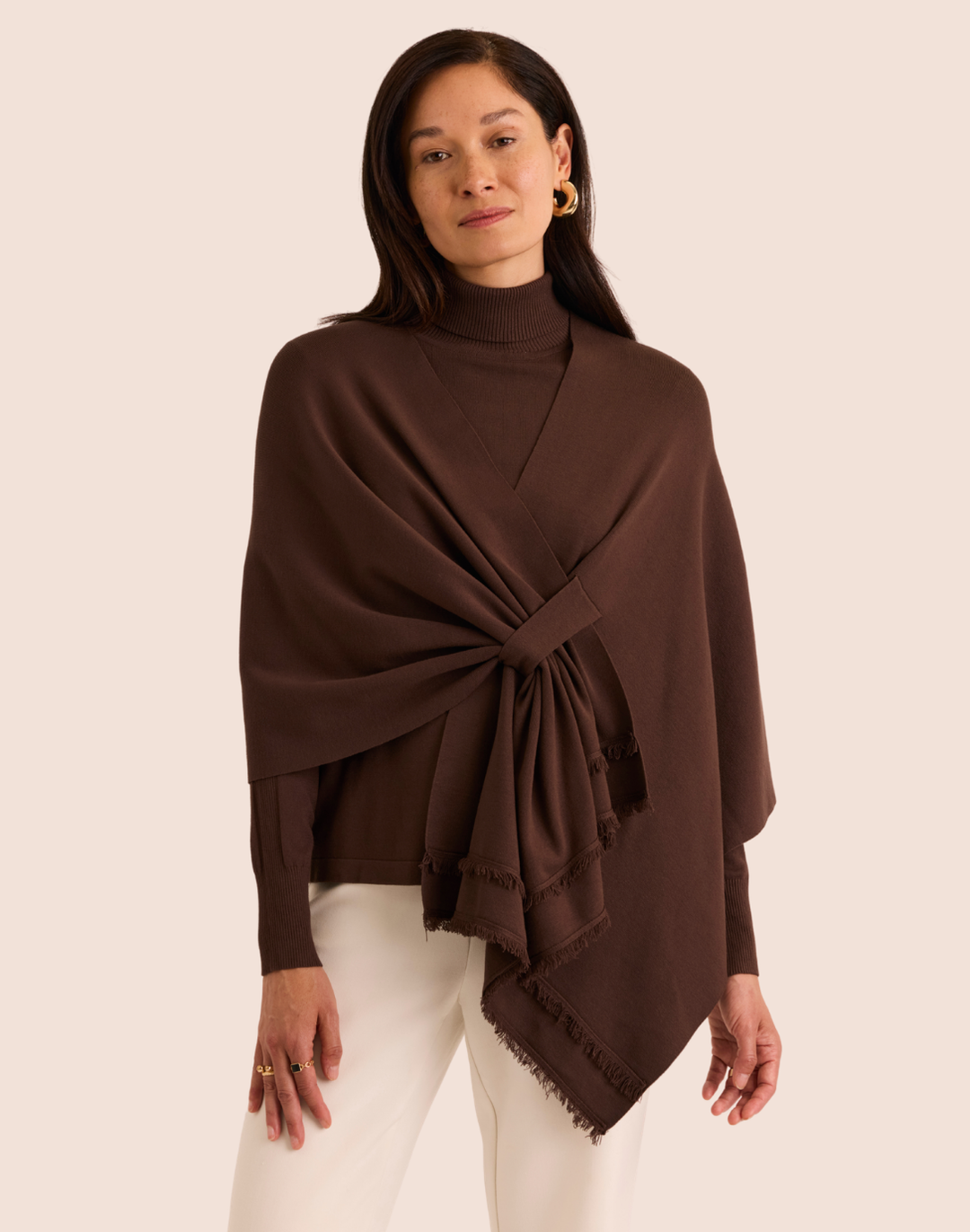 Mabel Tab Fringe Wrap