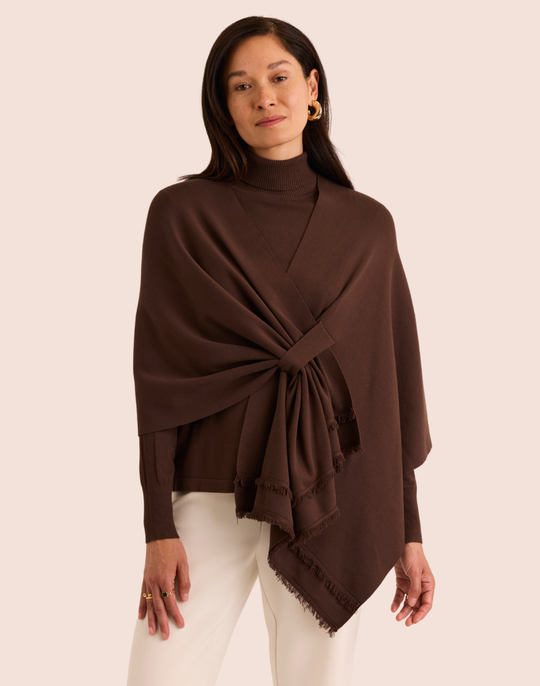 Mabel Tab Fringe Wrap
