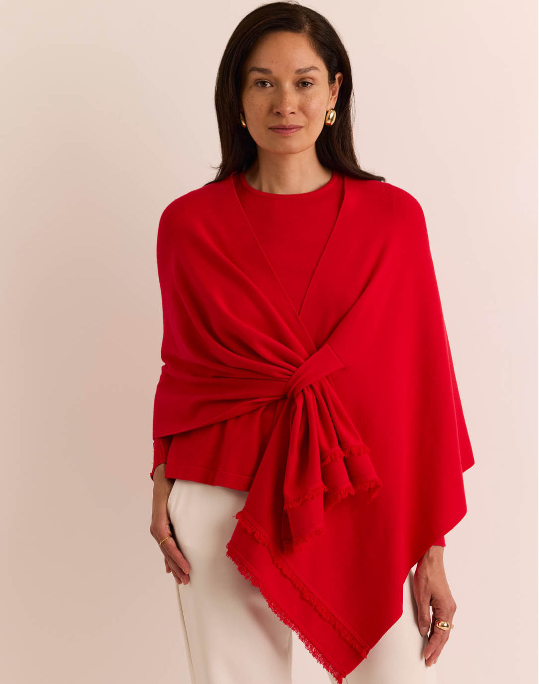 Mabel Tab Fringe Wrap