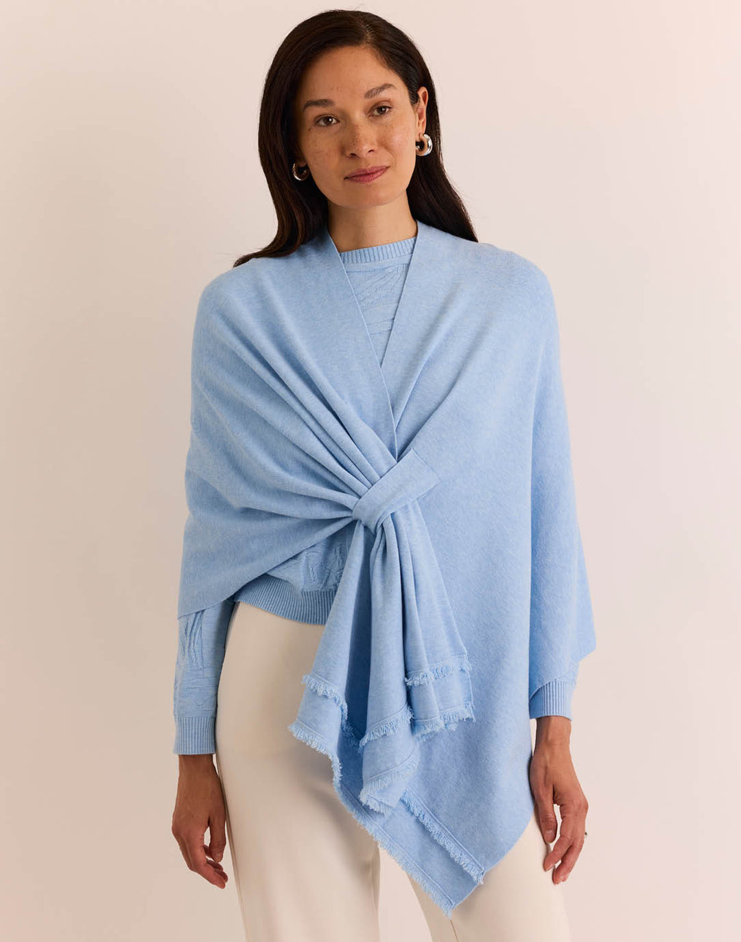 Mabel Tab Fringe Wrap