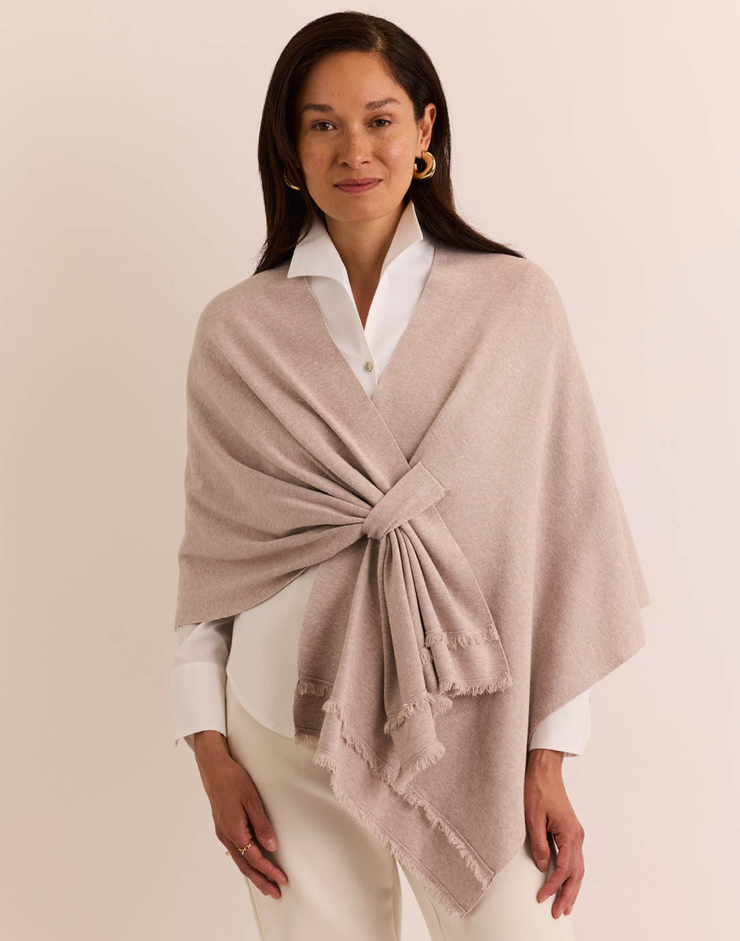Mabel Tab Fringe Wrap