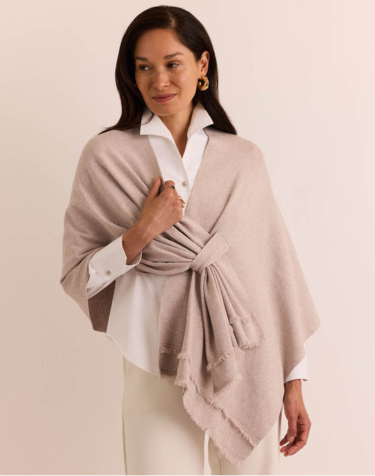 Mabel Tab Fringe Wrap