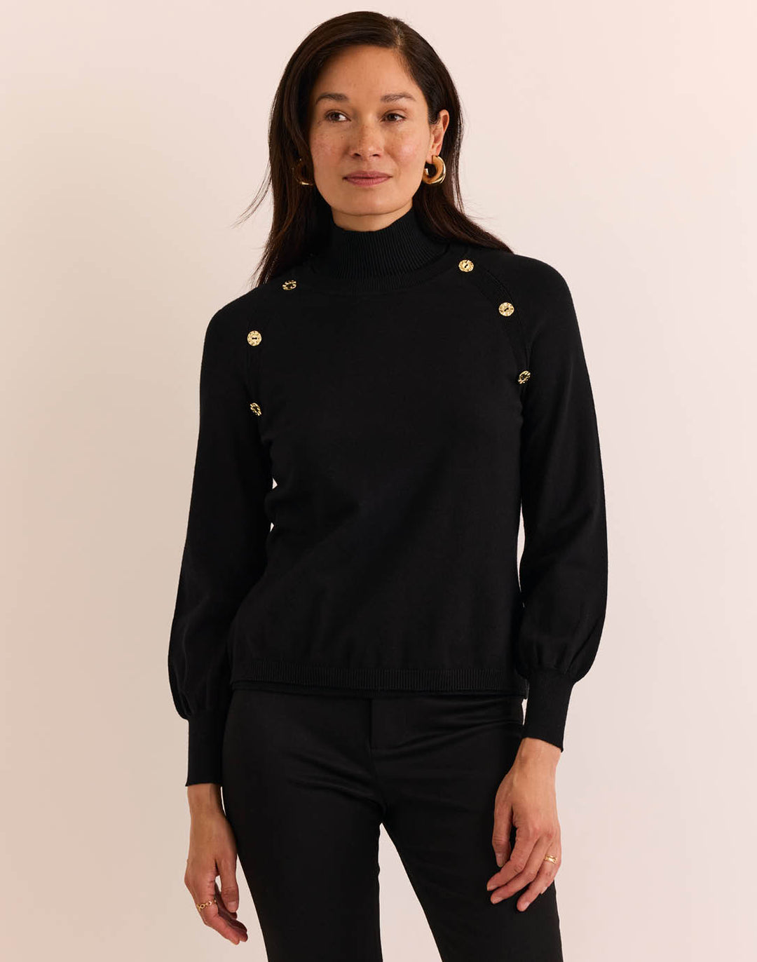Kaye Long Sleeve Mock Neck Sweater