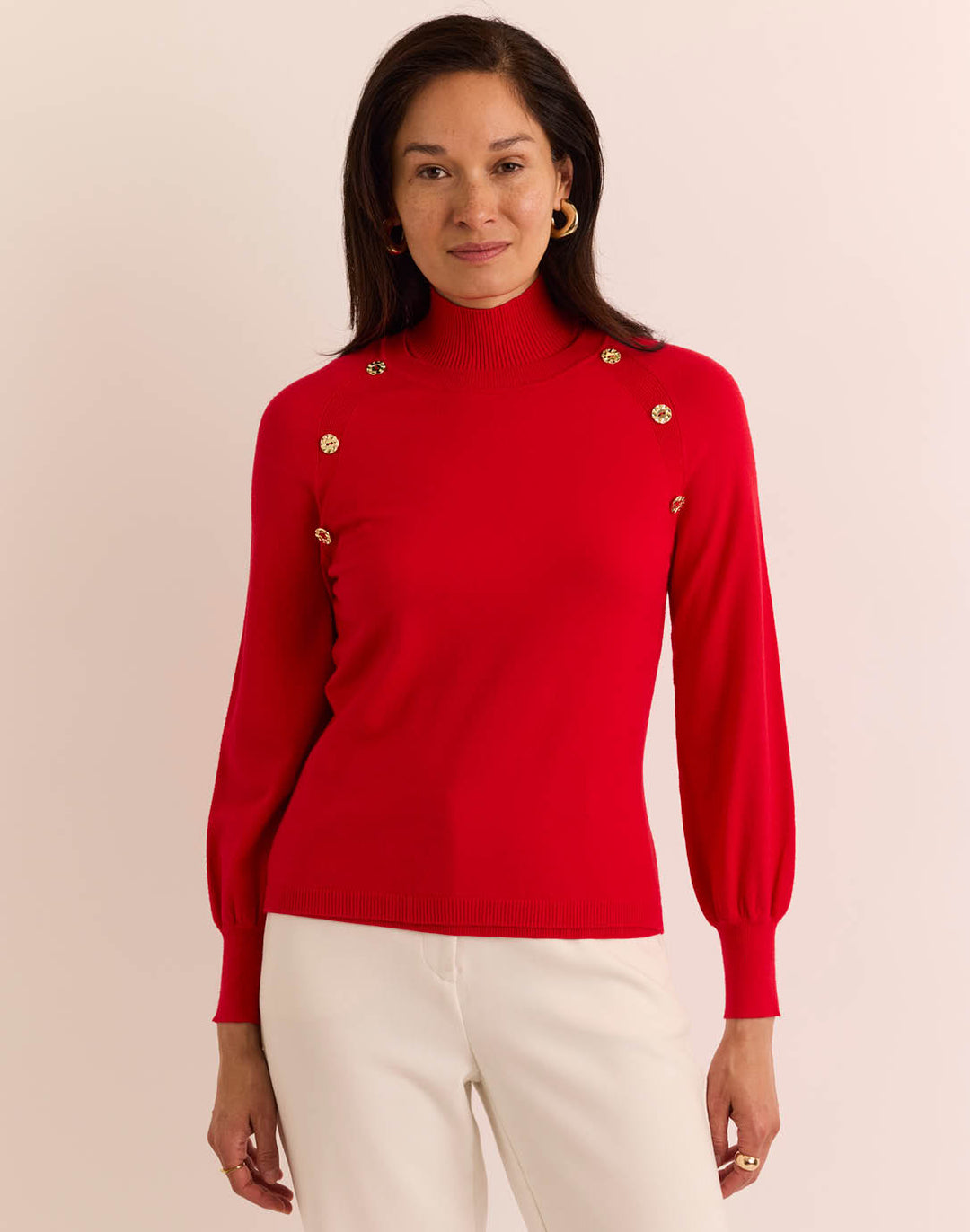 Kaye Long Sleeve Mock Neck Sweater
