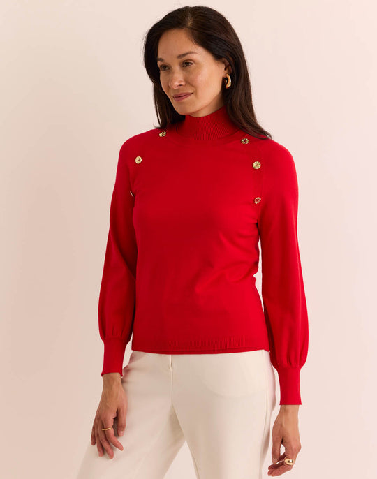 Kaye Long Sleeve Mock Neck Sweater
