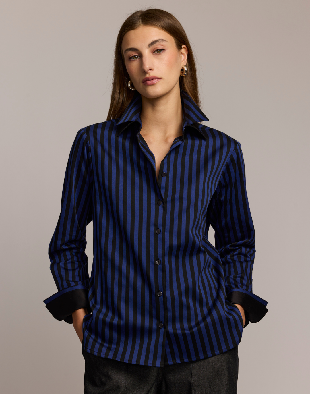 Margot Long Sleeve Stripe Shirt