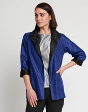 Load image into Gallery viewer, Constance Reversible Long Sleeve Silk Satin Blend Jacket