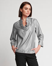 Load image into Gallery viewer, Helena 3/4 Sleeve Silk Blend Satin Top