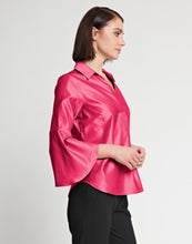 Load image into Gallery viewer, Nicole Bracelet Sleeve Silk Blend Satin Top