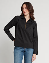 Load image into Gallery viewer, Alexis Long Sleeve Cotton Half Zip Top