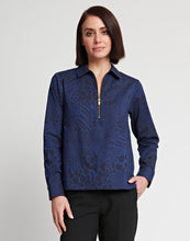 Load image into Gallery viewer, Alexis Long Sleeve Cotton Half Zip Top