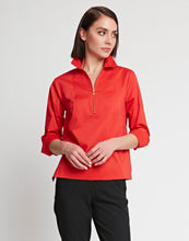 Load image into Gallery viewer, Alexis Long Sleeve Cotton Half Zip Top