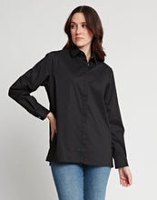 Load image into Gallery viewer, Sara Long Sleeve Pleated Back Cotton Shirt