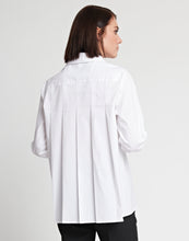 Load image into Gallery viewer, Sara Long Sleeve Pleated Back Cotton Shirt