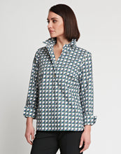 Load image into Gallery viewer, Charlotte 3/4 Sleeve Lattice Print Top