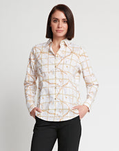 Load image into Gallery viewer, Diane Long Sleeve Chain Motif Print Shirt