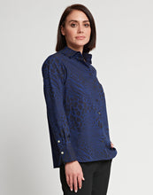 Load image into Gallery viewer, Margot Long Sleeve Animal Jacquard Shirt
