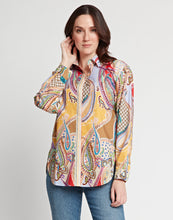 Load image into Gallery viewer, Halsey Long Sleeve Multi-Colored Paisley Print Shirt