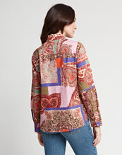 Load image into Gallery viewer, Reese Long Sleeve Patchwork Paisley Print Shirt