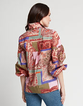 Load image into Gallery viewer, Arianna Long Sleeve Patchwork Paisley Print Top