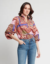 Load image into Gallery viewer, Arianna Long Sleeve Patchwork Paisley Print Top