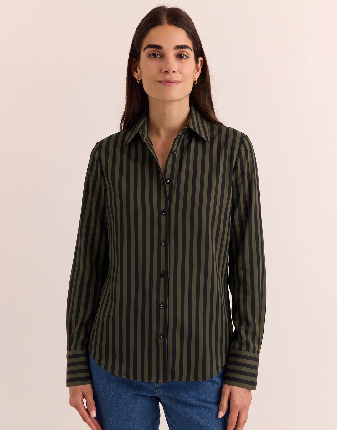 Martha Long Sleeve Classic Stripe Shirt