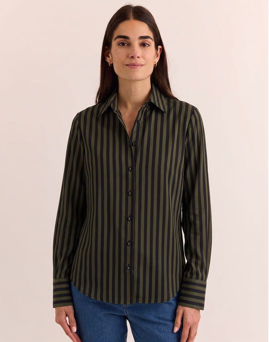 Martha Long Sleeve Classic Stripe Shirt