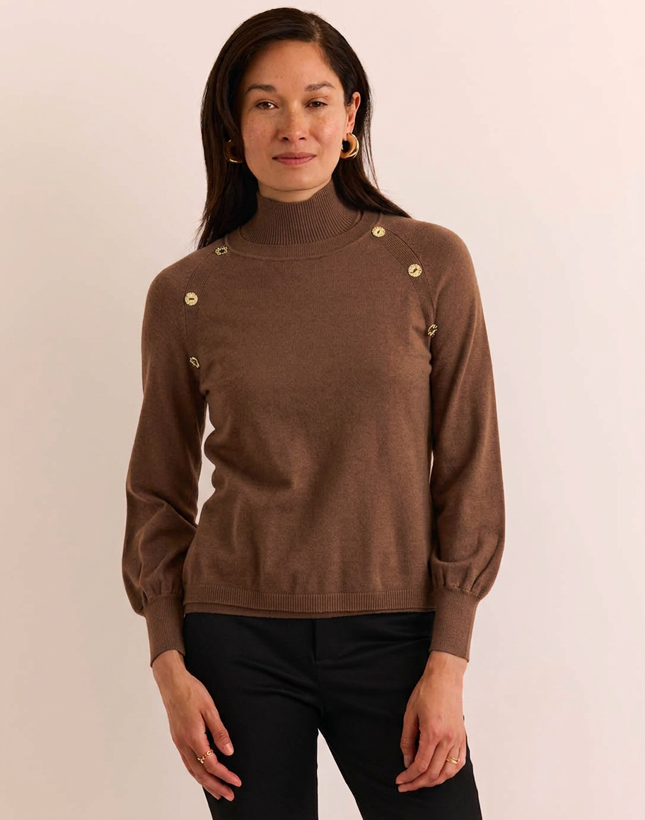 Kaye Long Sleeve Mock Neck Sweater