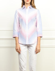 Clarice Luxe Cotton in Ombre Stripes